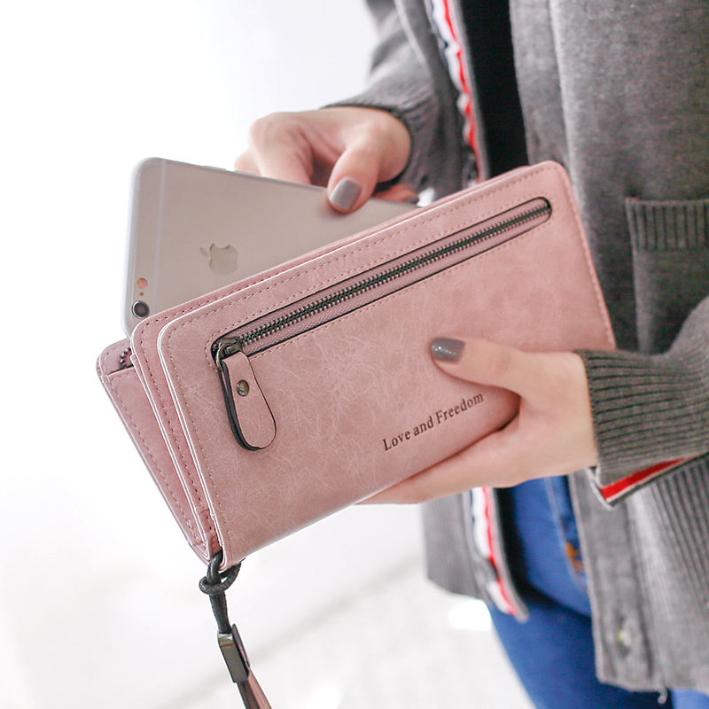 女士定制时尚多彩 pu 皮革长薄 cardholder cardholder 为妇女